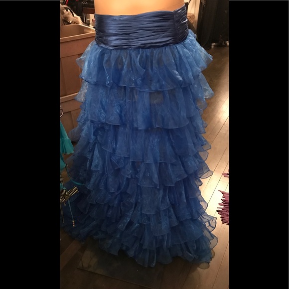 Sheer Ruffled  Skirt Front opening - Picture 2 of 2